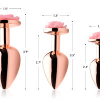 Pink Rose Gold Anal Plug - Small
